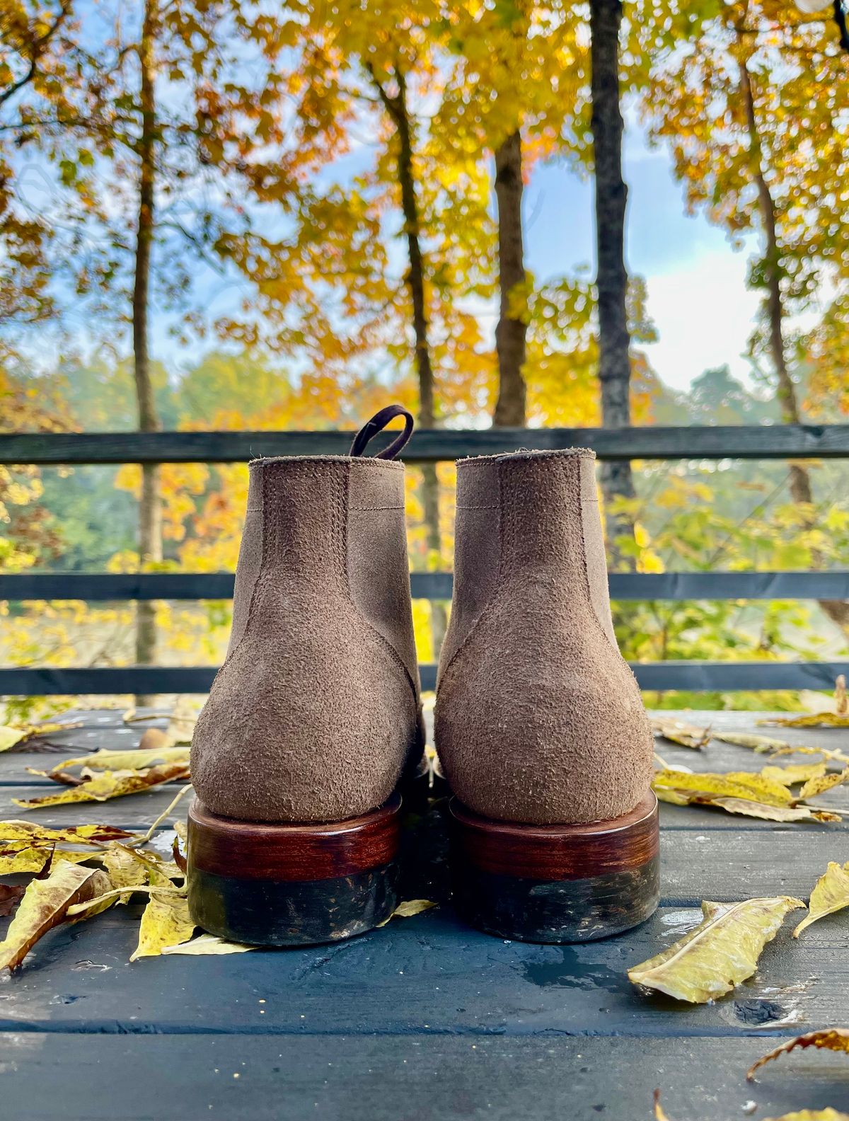 Photo by jcramby on October 3, 2022 of the Midas Service Boot in Horween Natural Chromexcel Roughout.