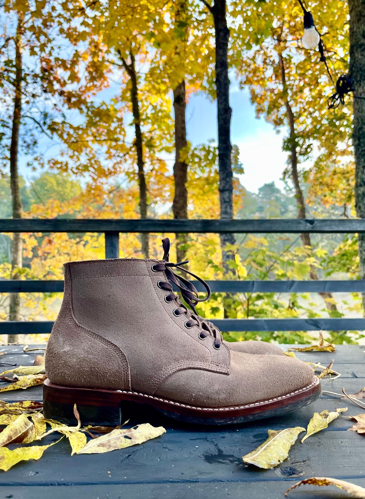 Photo by jcramby on October 3, 2022 of the Midas Service Boot in Horween Natural Chromexcel Roughout.