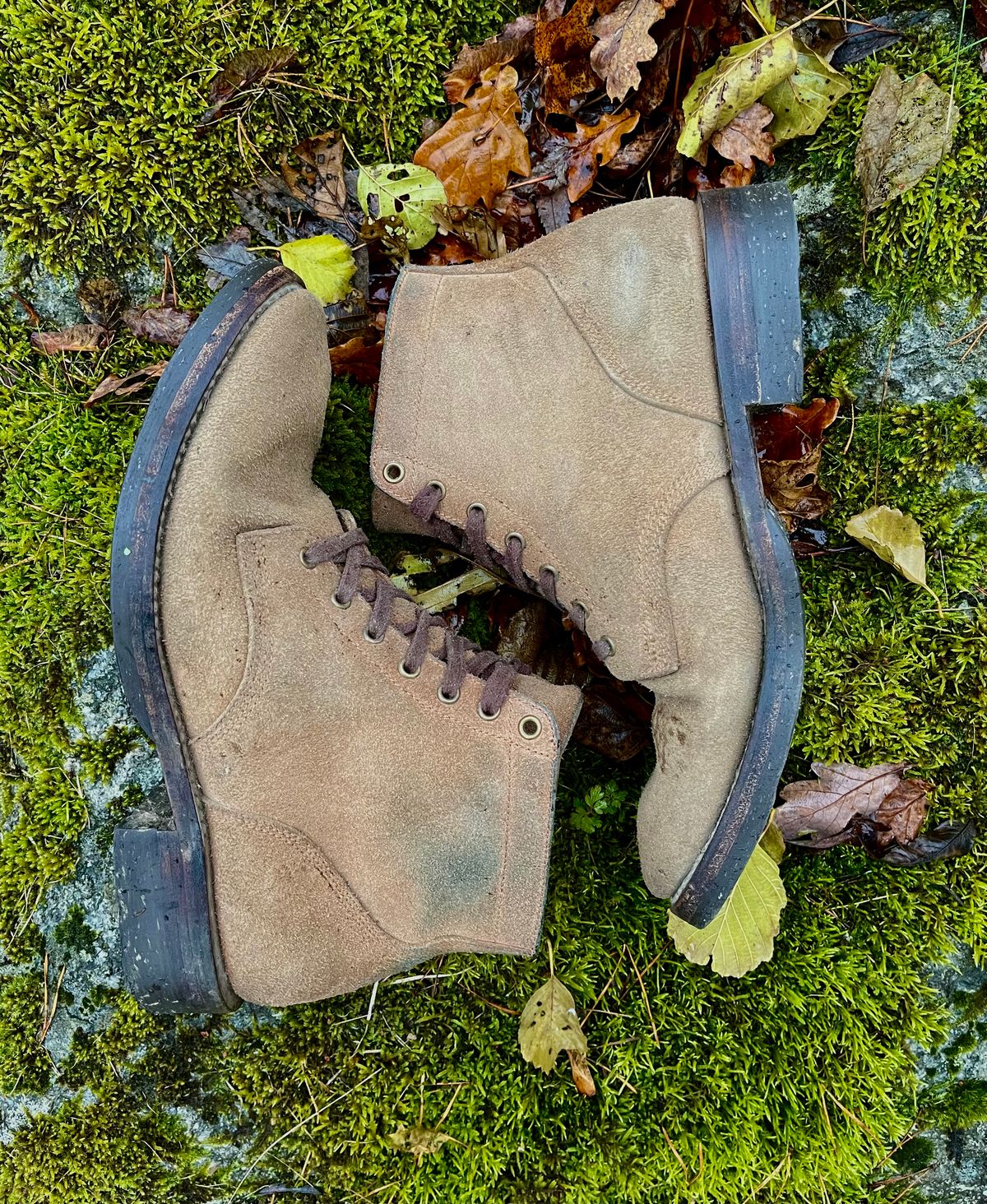 Photo by jcramby on November 5, 2022 of the Midas Service Boot in Horween Natural Chromexcel Roughout.