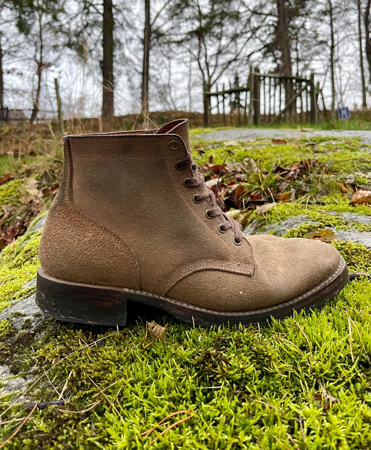 Photo by jcramby on November 5, 2022 of the Midas Service Boot in Horween Natural Chromexcel Roughout.