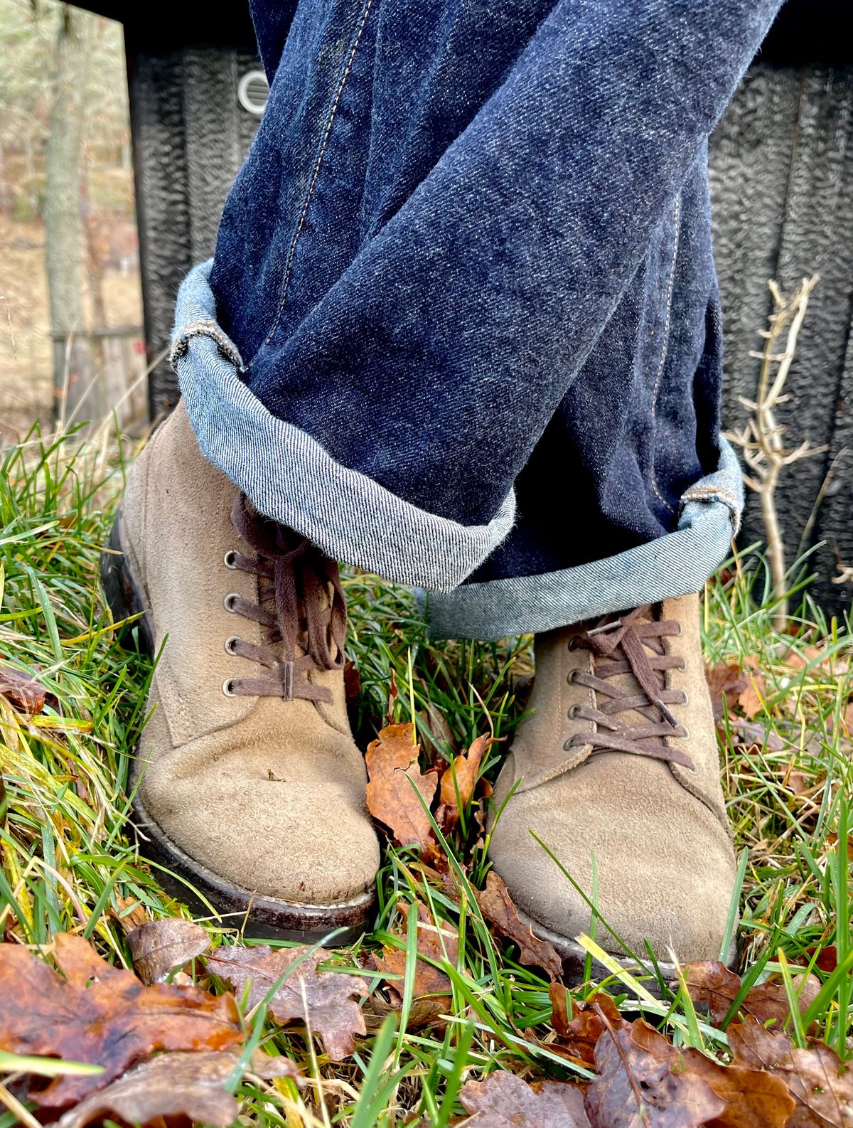 Photo by jcramby on December 5, 2022 of the Midas Service Boot in Horween Natural Chromexcel Roughout.