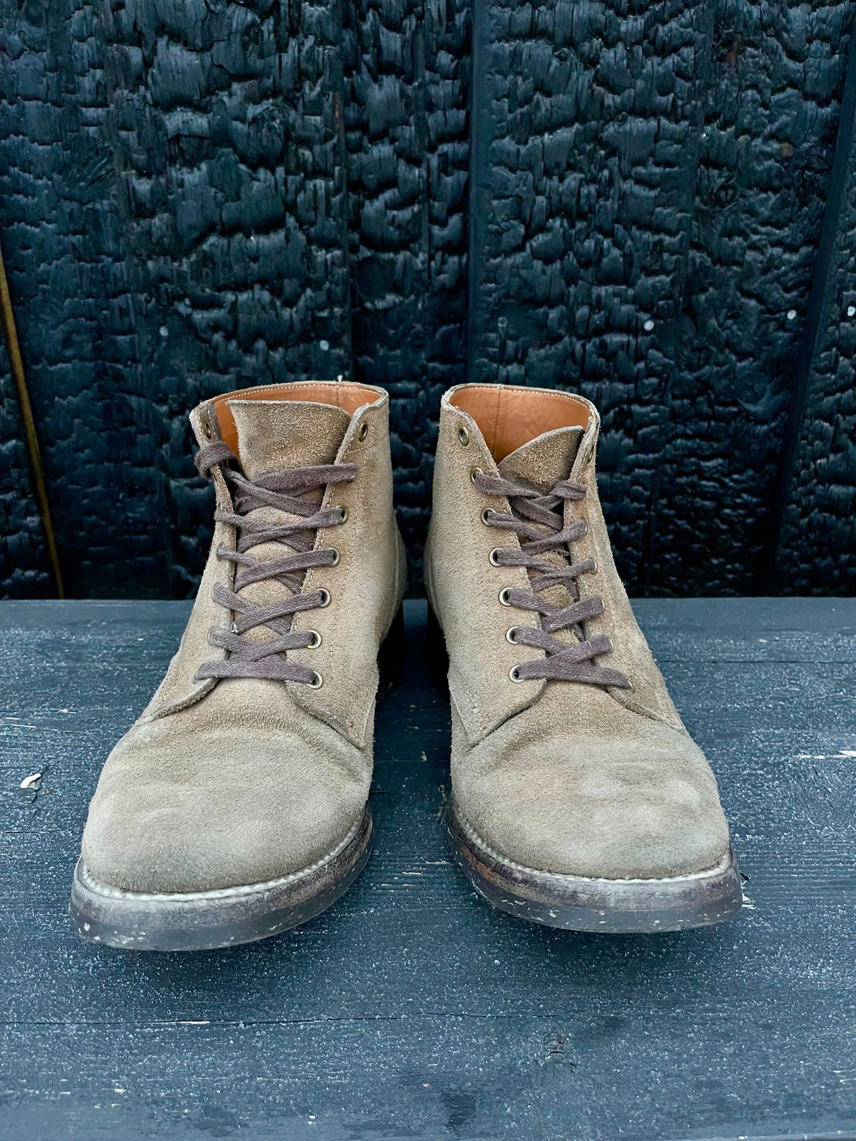 Photo by jcramby on December 5, 2022 of the Midas Service Boot in Horween Natural Chromexcel Roughout.