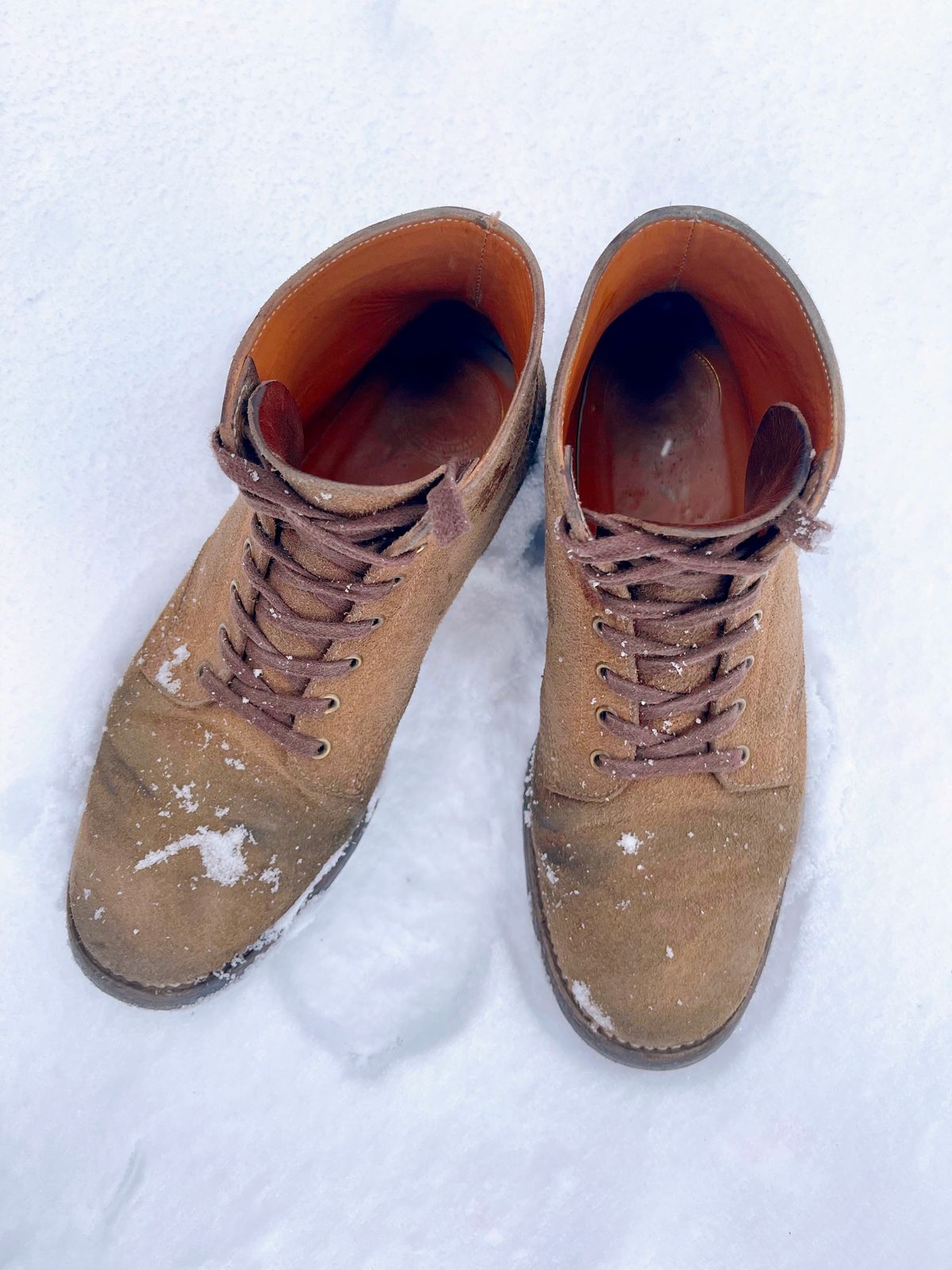 Photo by jcramby on January 5, 2023 of the Midas Service Boot in Horween Natural Chromexcel Roughout.