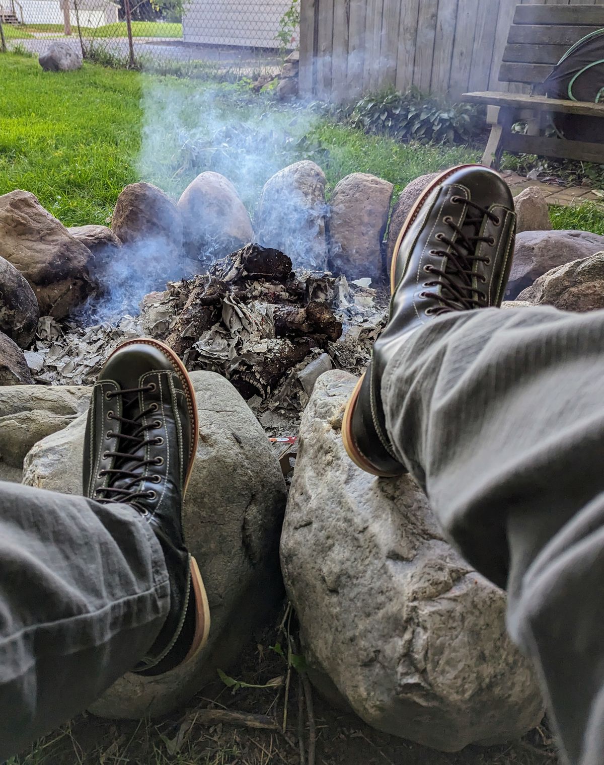 Photo by Leif on October 8, 2023 of the Moroso British Horse Lace-Up in Australian cowhide.
