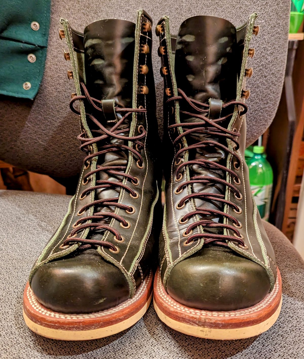 Photo by Leif on October 15, 2023 of the Moroso British Horse Lace-Up in Australian cowhide.