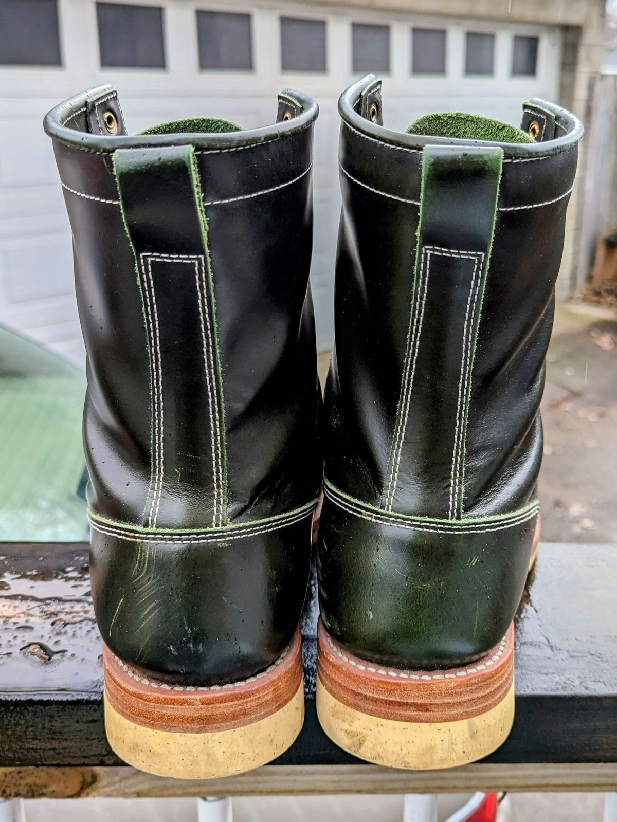 Photo by Leif on December 5, 2023 of the Moroso British Horse Lace-Up in Australian cowhide.