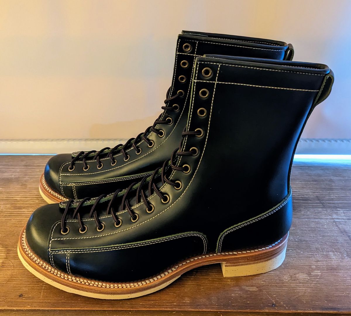 Photo by Leif on October 2, 2023 of the Moroso British Horse Lace-Up in Australian cowhide.
