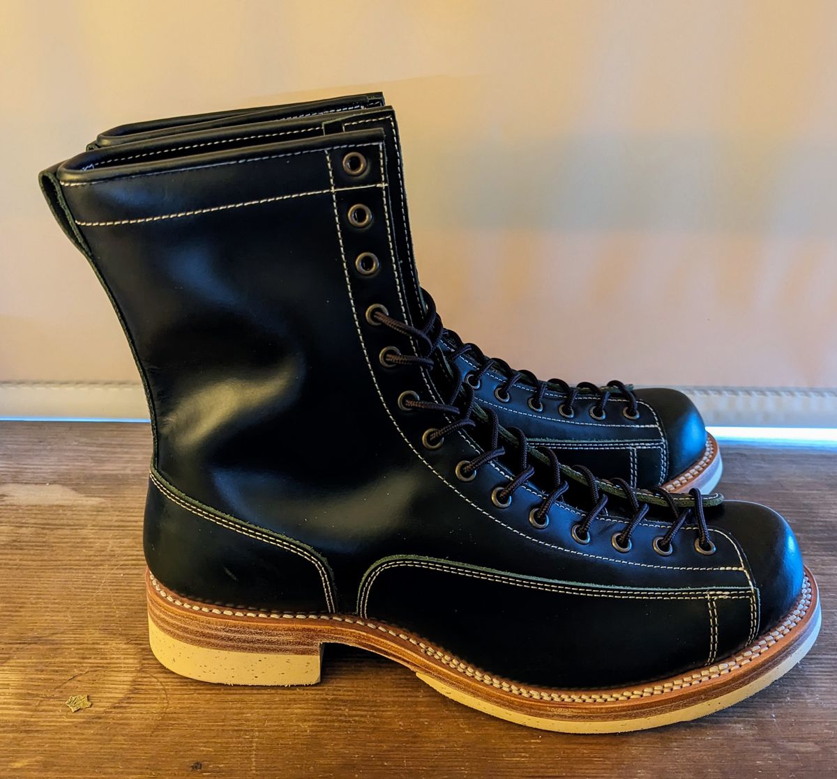 Photo by Leif on October 2, 2023 of the Moroso British Horse Lace-Up in Australian cowhide.