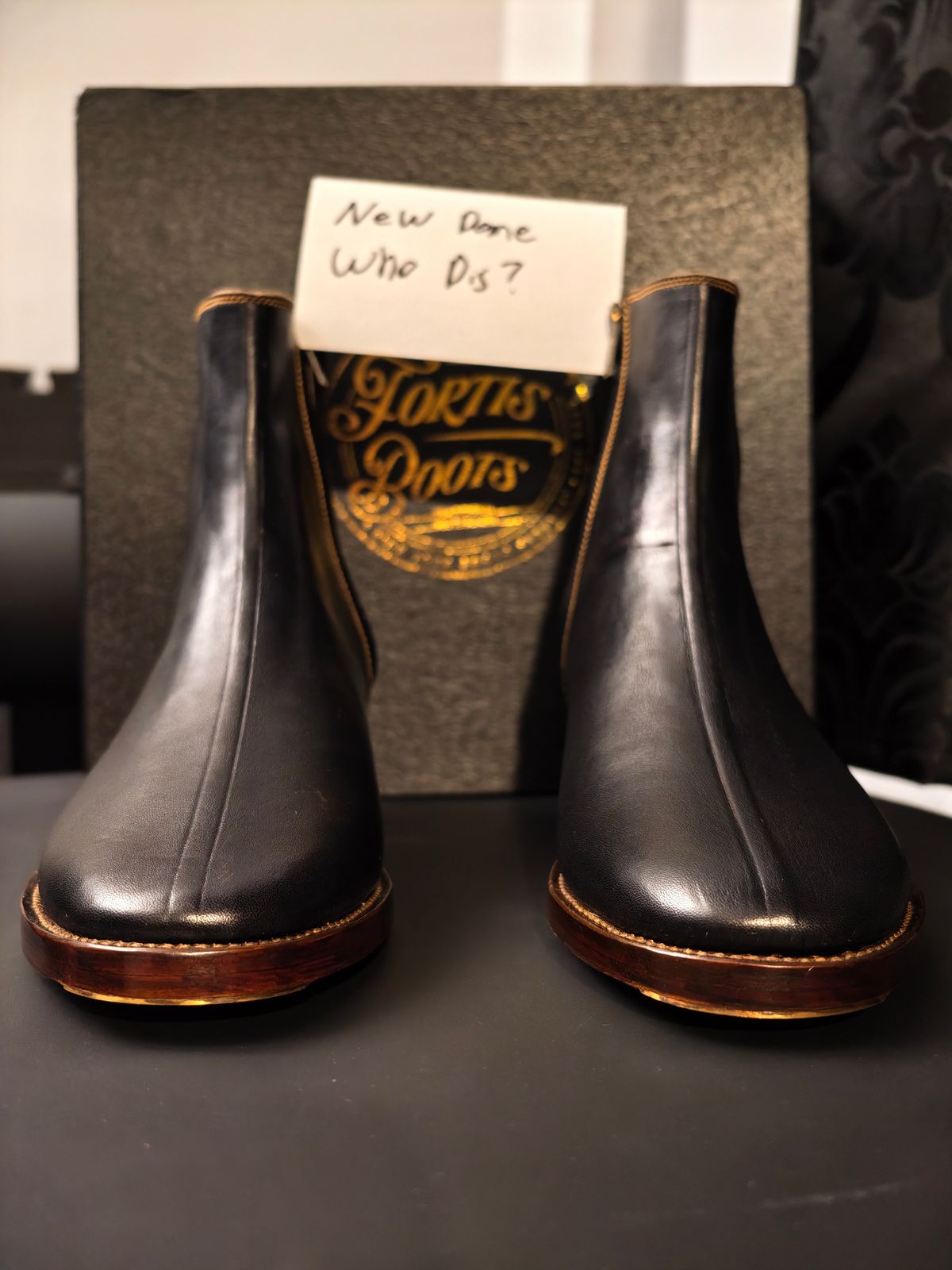Photo by eisen on October 1, 2025 of the Fortis Boots Antasena in Indonesian Teacore Black Leather.