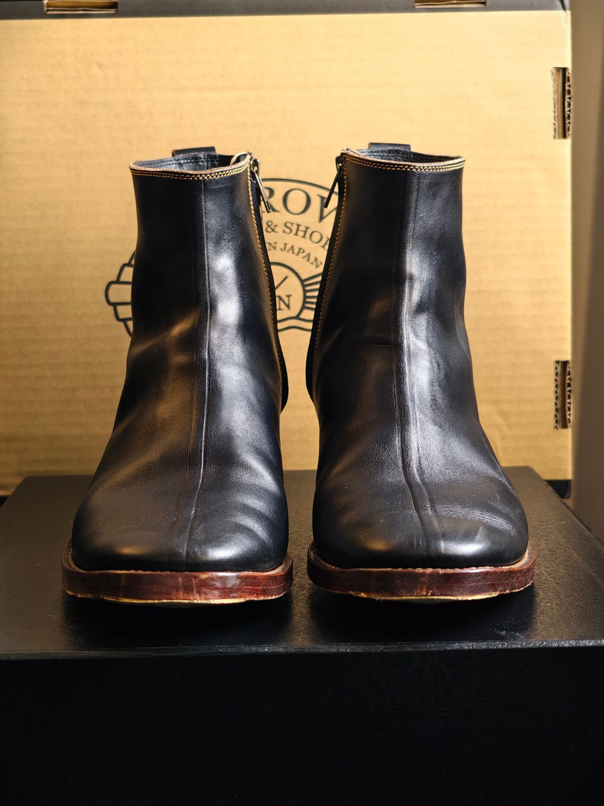 Photo by eisen on November 5, 2025 of the Fortis Boots Antasena in Indonesian Teacore Black Leather.