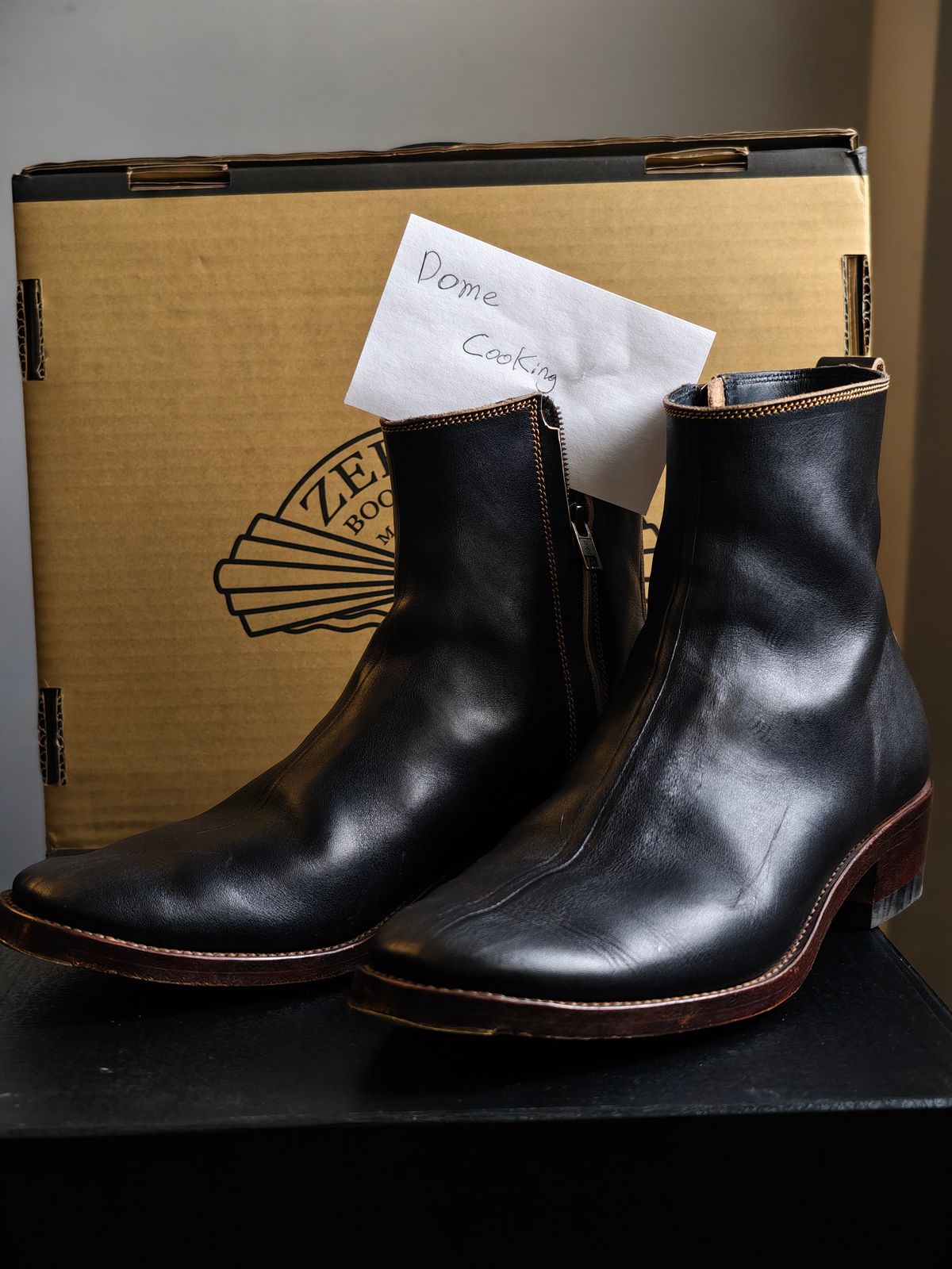 Photo by eisen on November 5, 2025 of the Fortis Boots Antasena in Indonesian Teacore Black Leather.