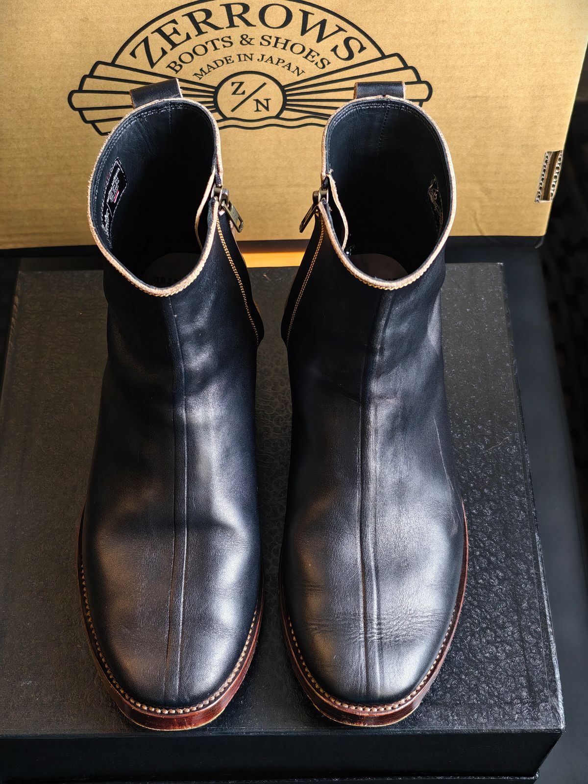 Photo by eisen on November 5, 2025 of the Fortis Boots Antasena in Indonesian Teacore Black Leather.