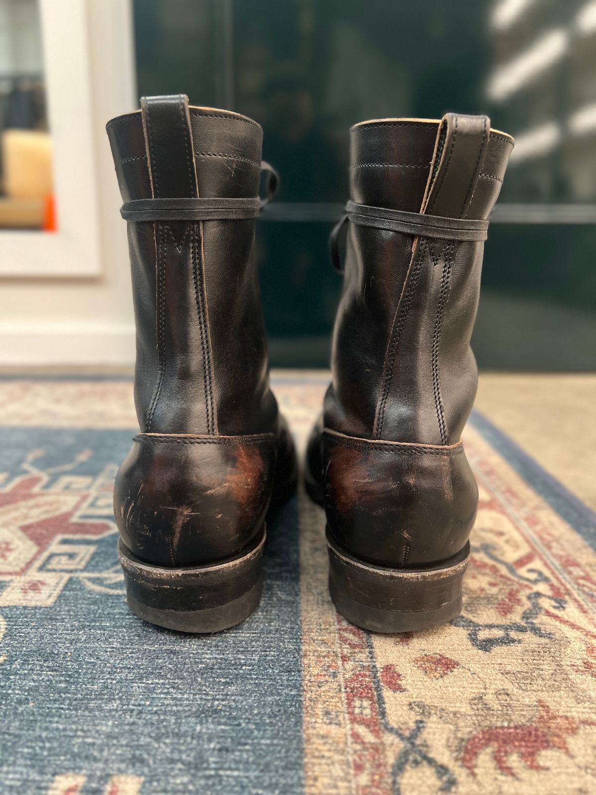Photo by friendo on December 6, 2023 of the Rolling Dub Trio Griffin 8.5" Plain Toe Boots in Unknown Material.