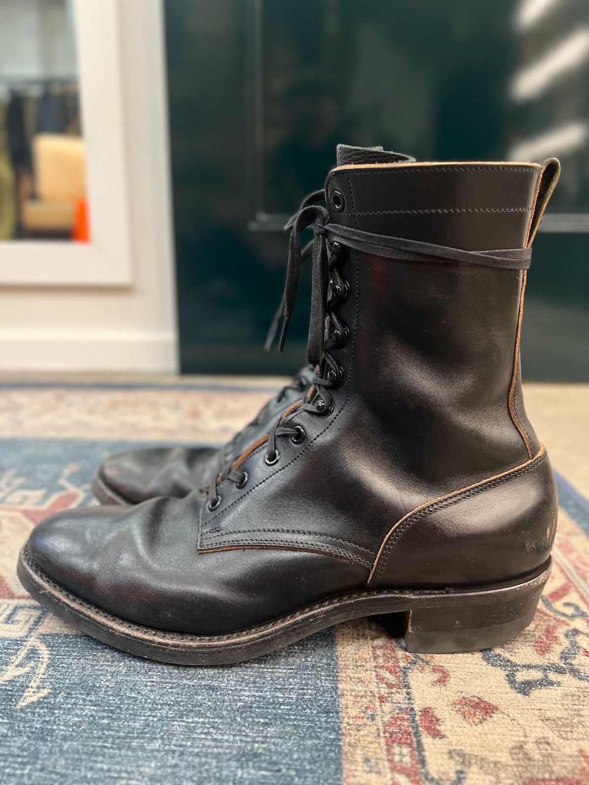Photo by friendo on December 6, 2023 of the Rolling Dub Trio Griffin 8.5" Plain Toe Boots in Unknown Material.