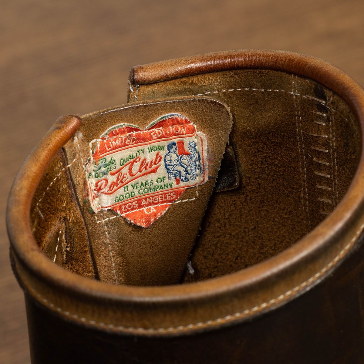 Photo by friendo on April 6, 2023 of the Role Club Anniversary Engineer Boots in Shinki Hand-Finished Black Horsehide.