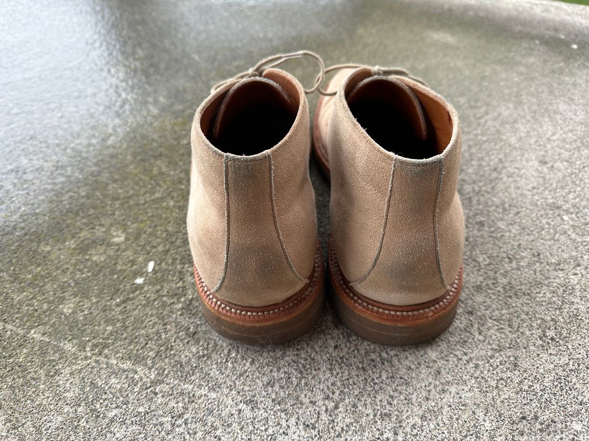 Photo by npaust on March 3, 2024 of the Grant Stone Chukka in C.F. Stead Tan Repello Calf Suede.