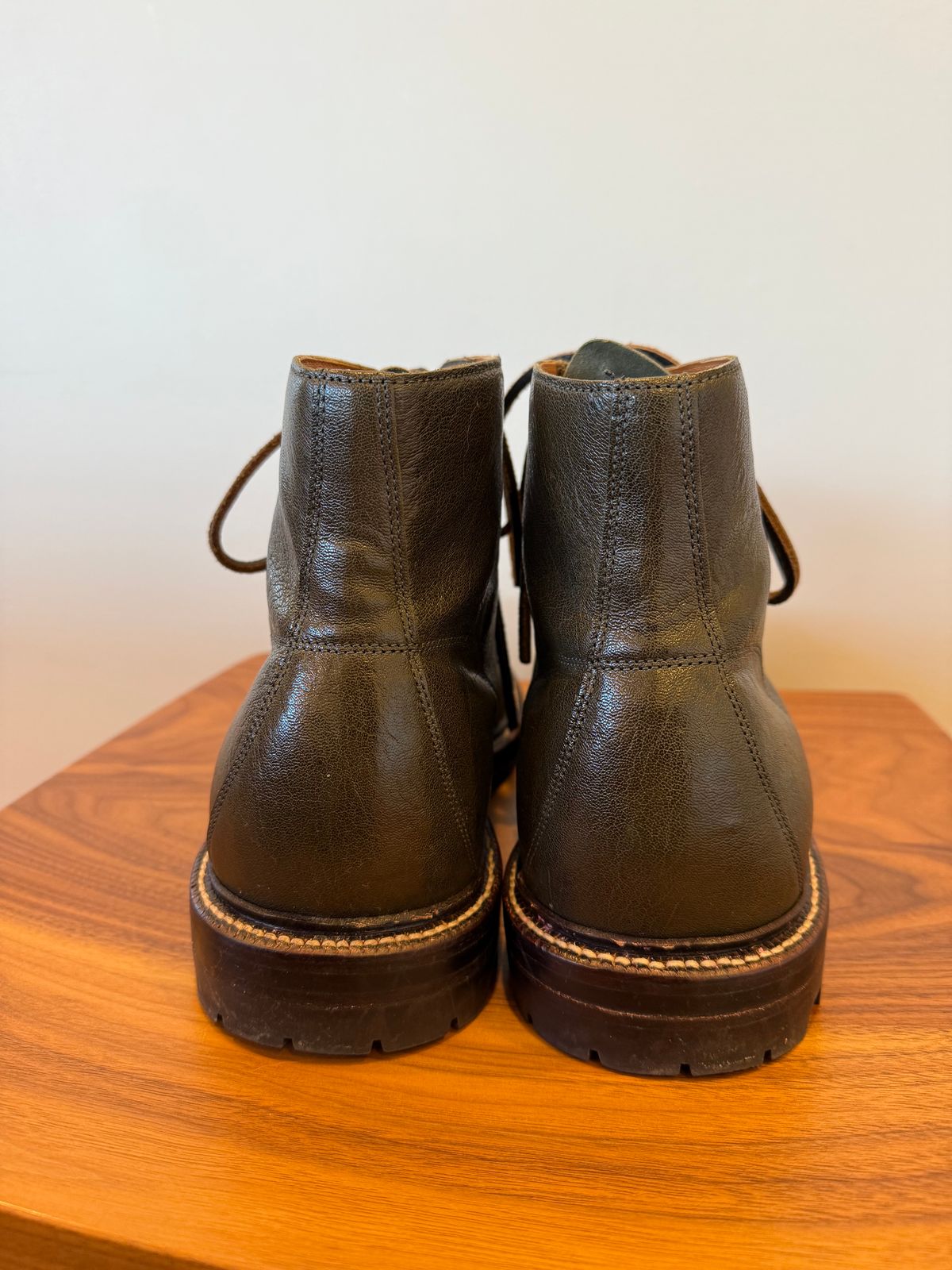 Photo by npaust on December 5, 2024 of the Grant Stone Brass Boot in Incas Jungle Kangaroo.
