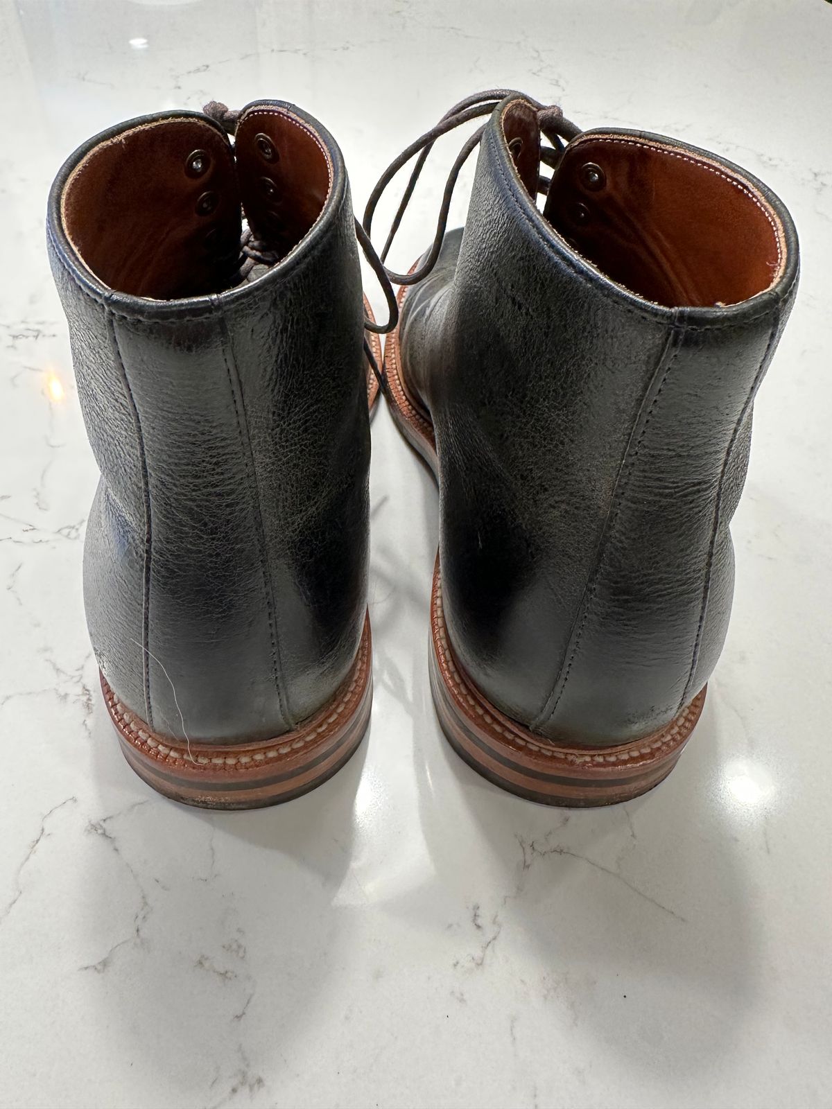 Photo by npaust on January 5, 2023 of the Grant Stone Cap Toe Boot in C.F. Stead Forest Kudu.