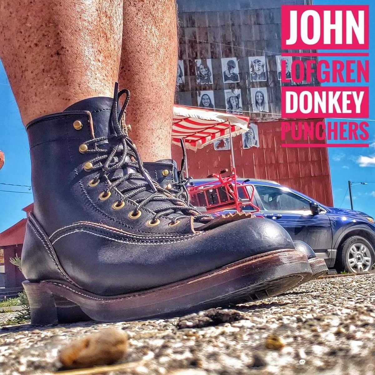 Photo by nobnix on April 2, 2023 of the John Lofgren Donkey Puncher Boots in Horween Black Chromexcel.