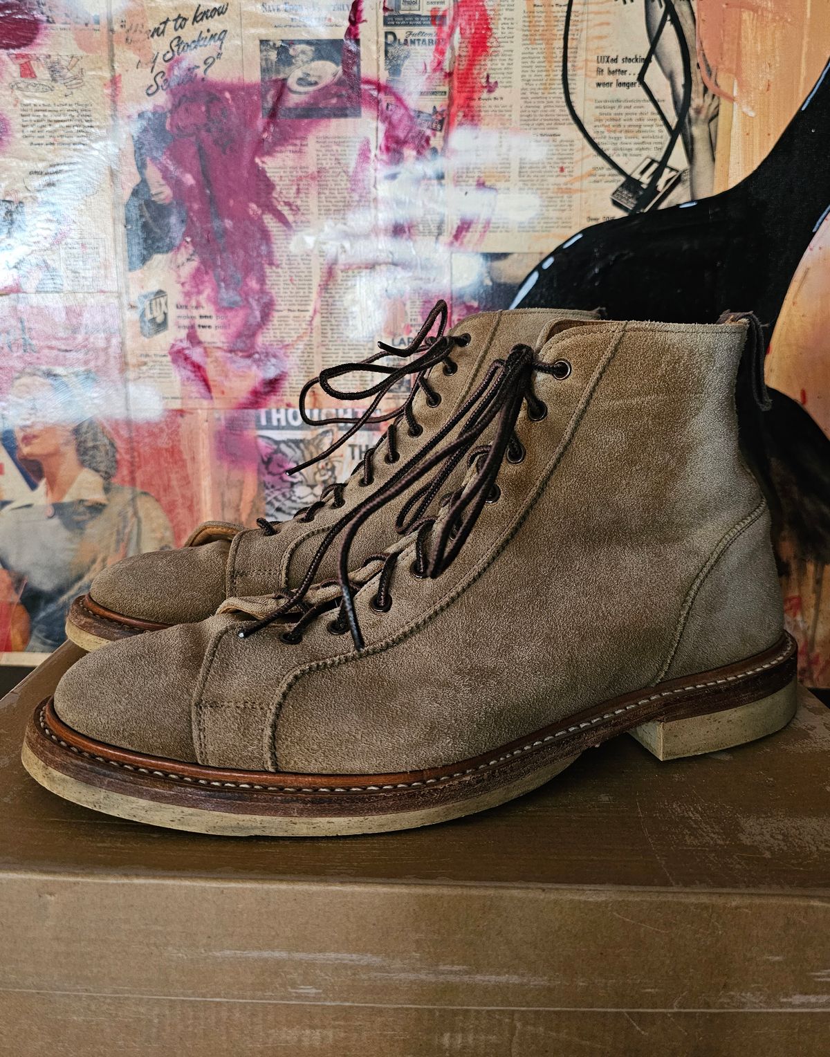 Photo by nobnix on April 2, 2023 of the Tricker's Ethan Monkey Boot in C.F. Stead Flint Kudu.