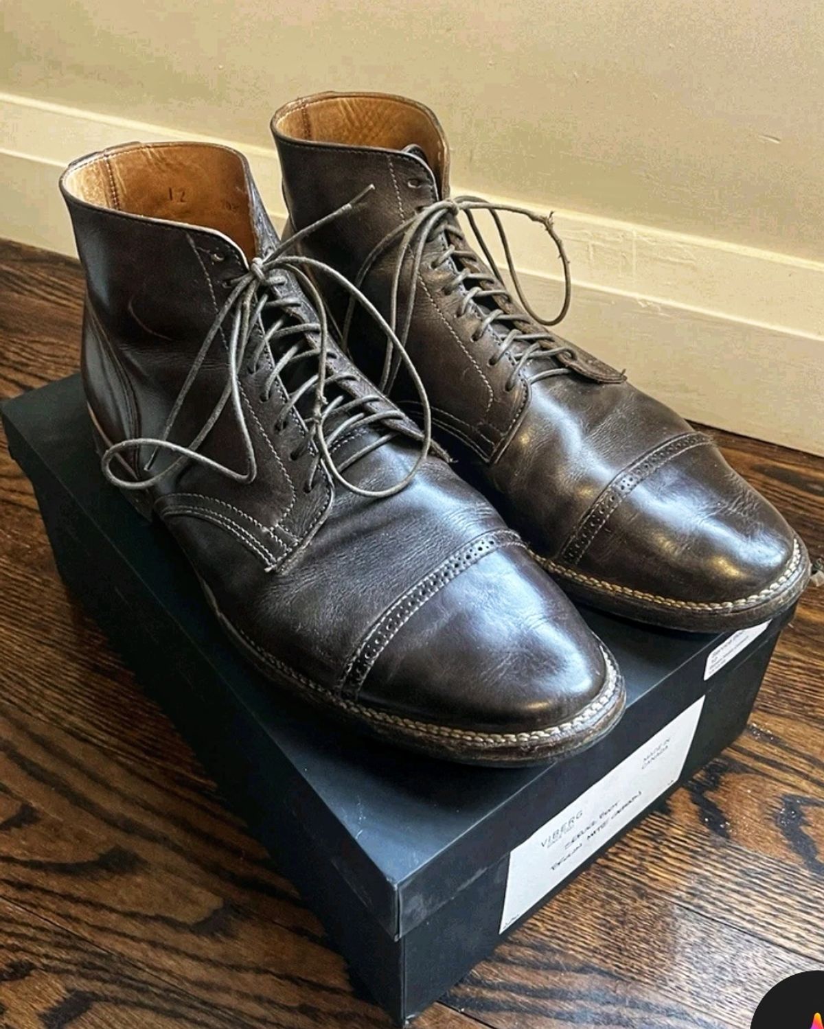 Photo by nobnix on June 19, 2025 of the Viberg Captoe in Brown Matte Calfskin.