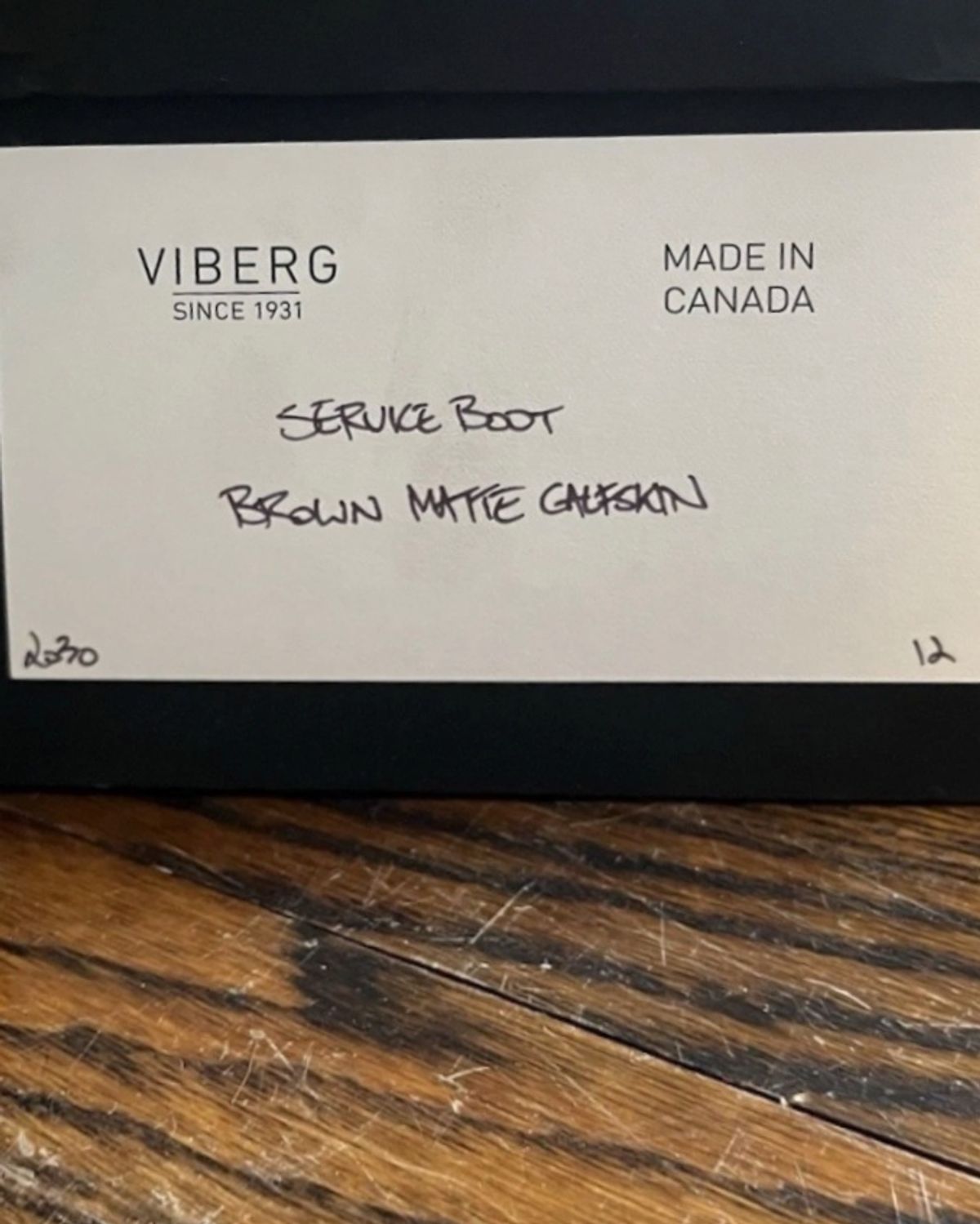 Photo by nobnix on June 19, 2025 of the Viberg Captoe in Brown Matte Calfskin.