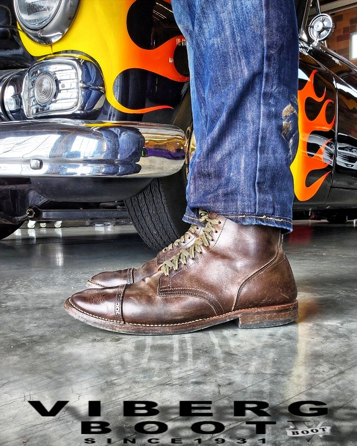 Photo by nobnix on June 27, 2025 of the Viberg Captoe in Brown Matte Calfskin.