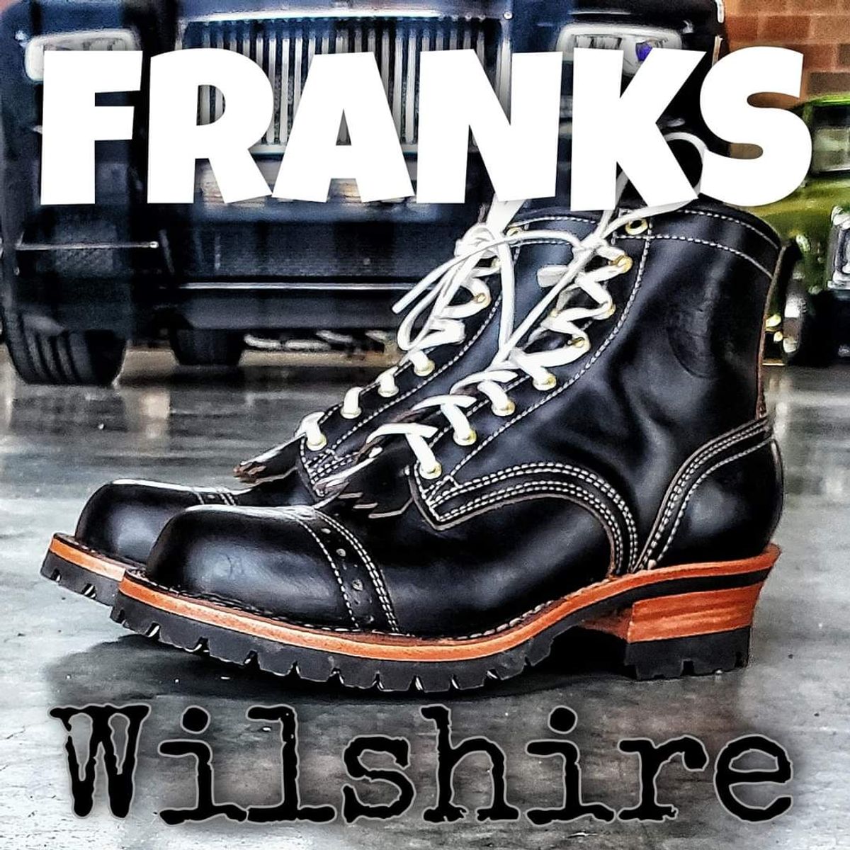 Photo by nobnix on September 24, 2024 of the Frank's Boots in Horween Black Chromexcel.