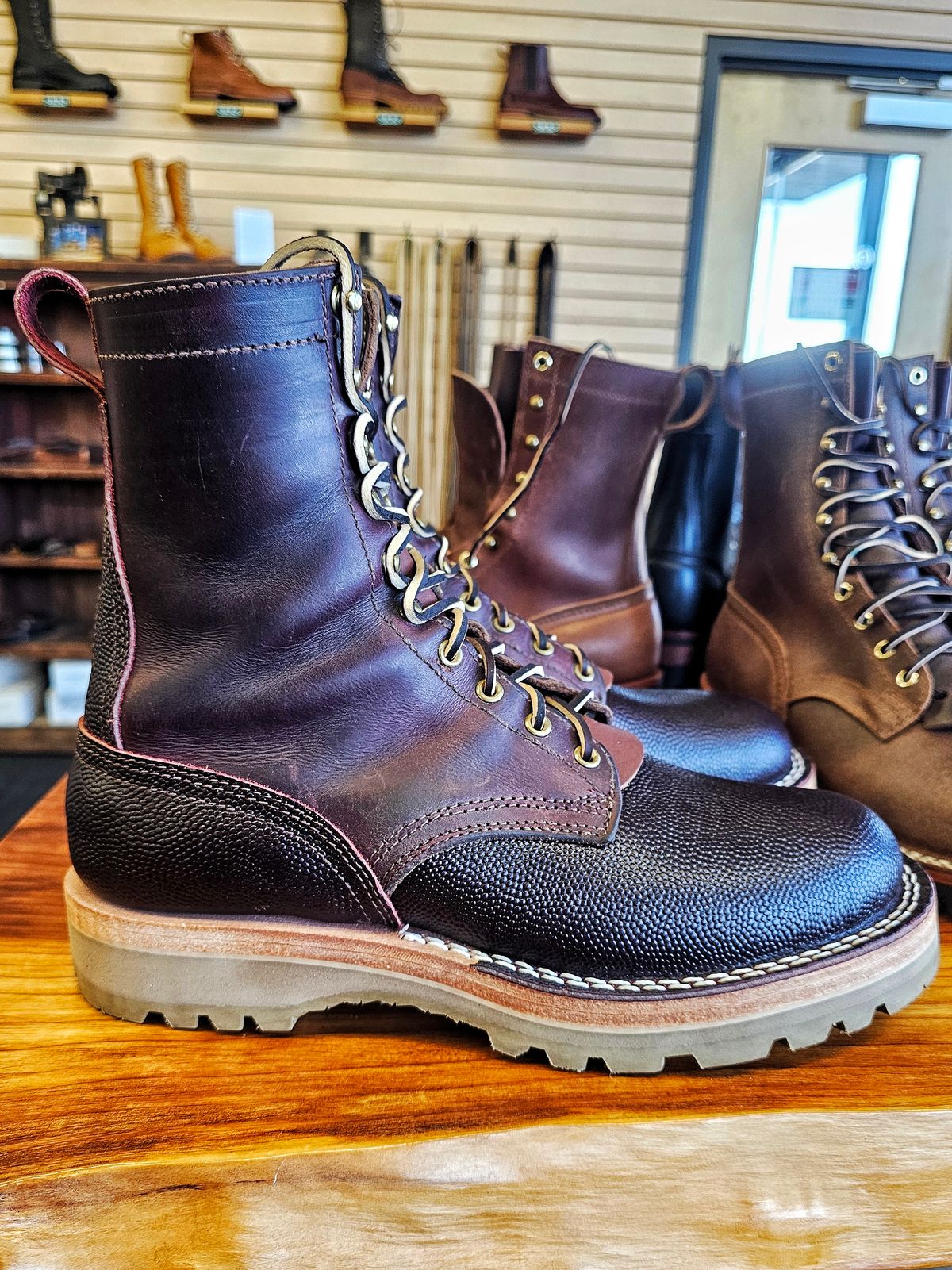 Photo by nobnix on September 25, 2025 of the Nicks Urban Logger in Wickett & Craig Burgundy Oiled Latigo.