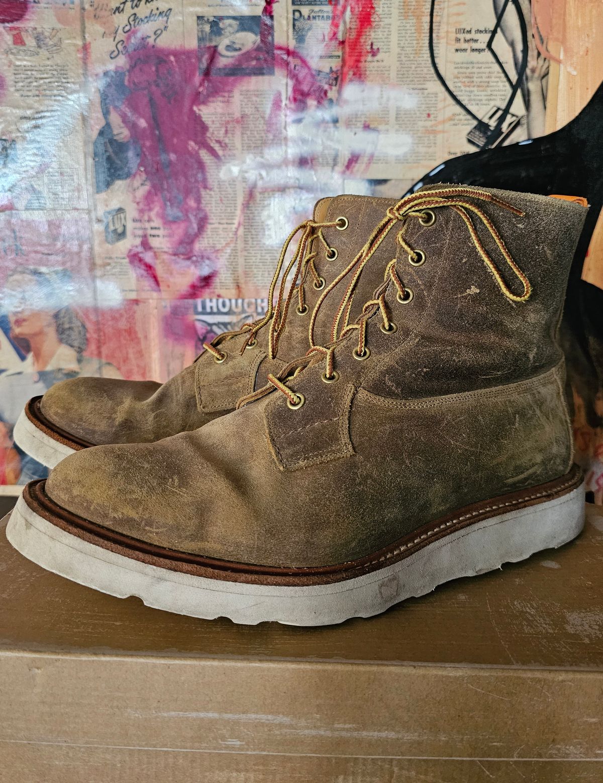 Photo by nobnix on April 2, 2023 of the Tricker's Lucia Super Boot in Unlisted Leather.