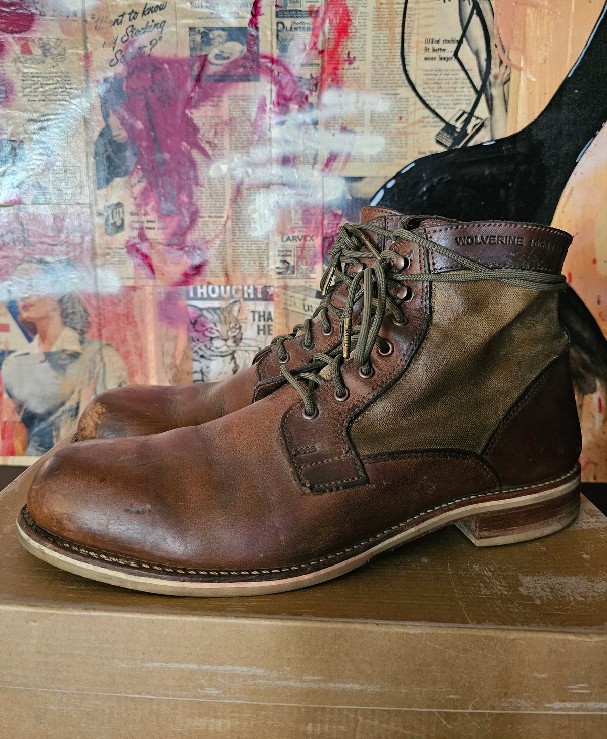 Photo by nobnix on April 2, 2023 of the Wolverine 1000 Mile Plain-Toe Boot in Unknown Material.