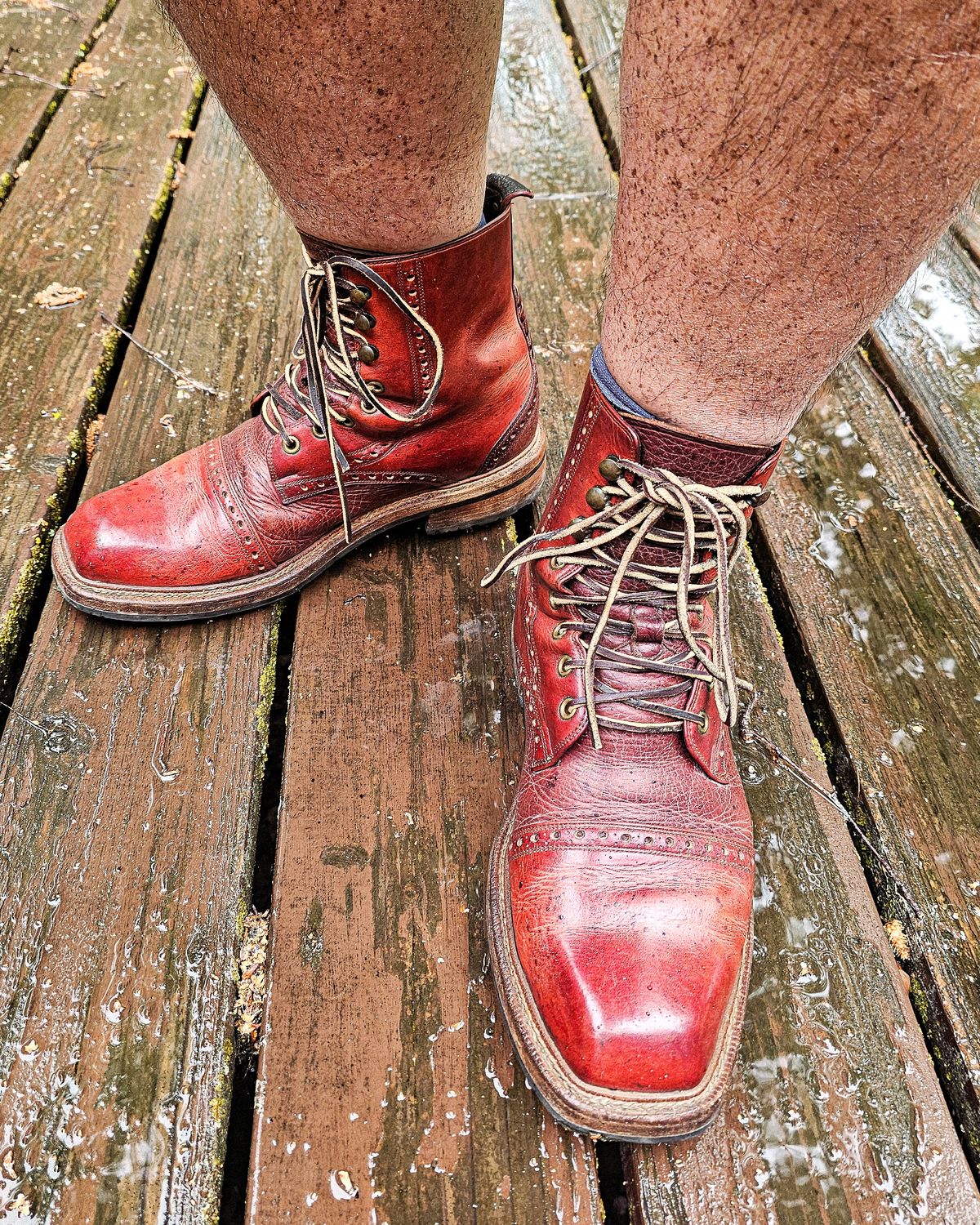 Photo by nobnix on June 21, 2025 of the Atelier Stefani ARI boot. in Italian Sourced Leather From Small Tanneries.