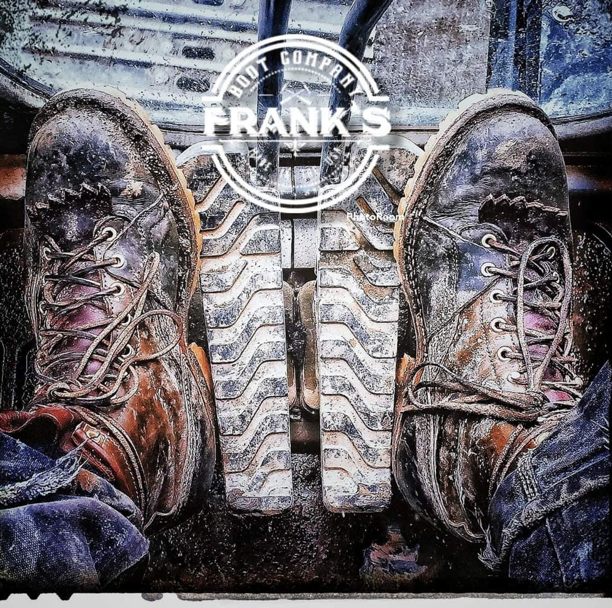 Photo by nobnix on April 2, 2023 of the Frank's Boots Lace-To-Toe in Wickett & Craig Olive English Bridle.