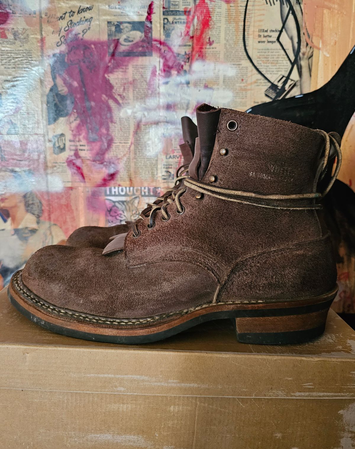 Photo by nobnix on April 2, 2023 of the White's 350 Cruiser in Seidel Brown Roughout.