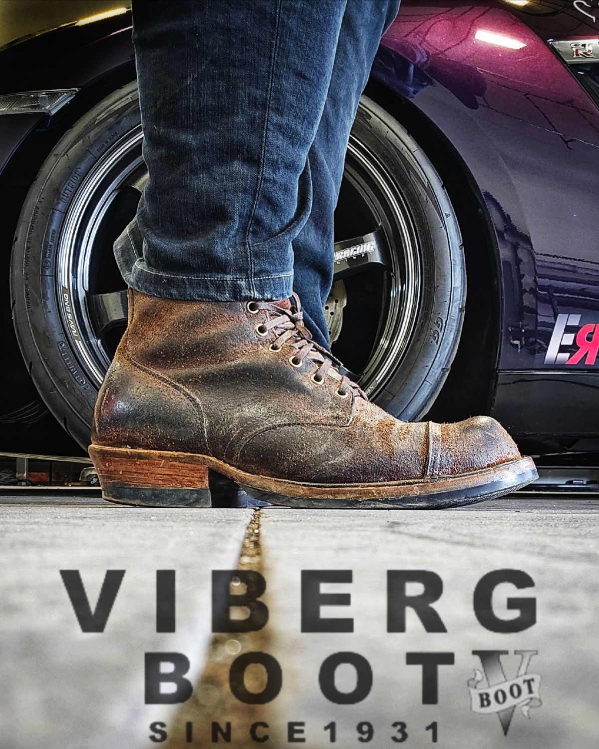 Photo by nobnix on June 20, 2025 of the Viberg Service Boot in Horween Brown Waxed Flesh.