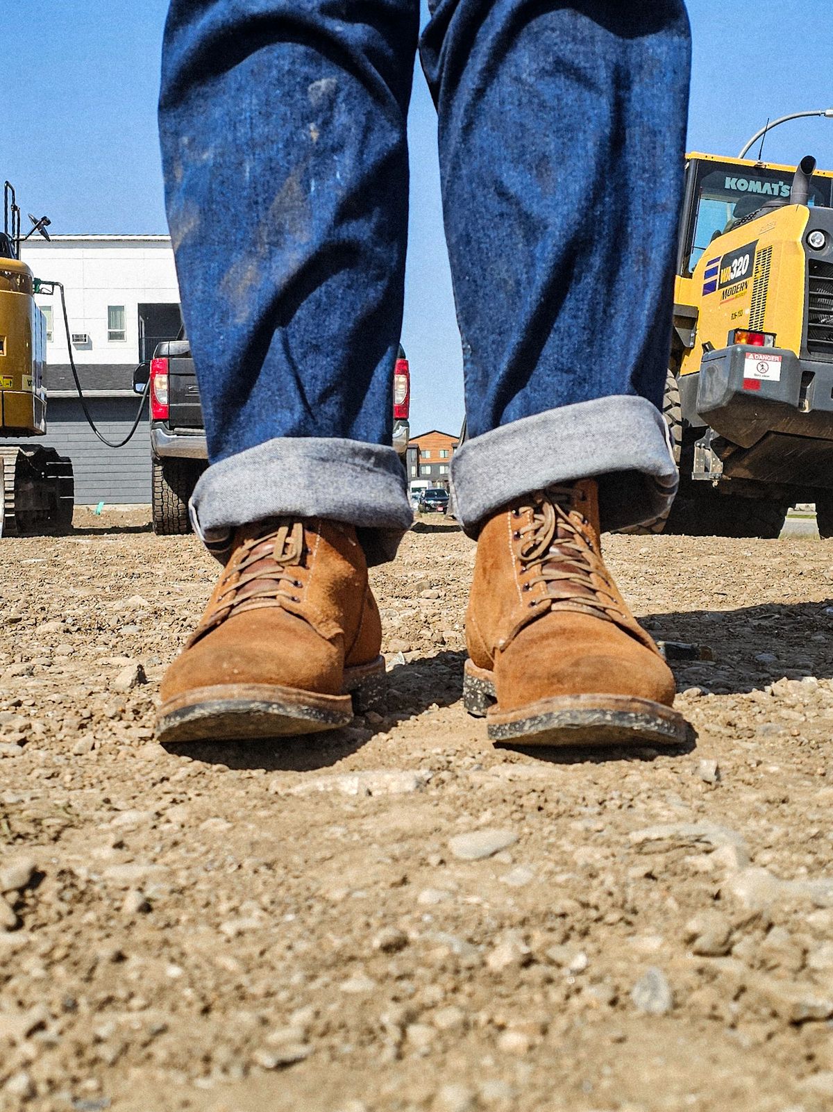 Photo by nobnix on April 24, 2025 of the Viberg Boondocker in Horween Natural Chromexcel Roughout.