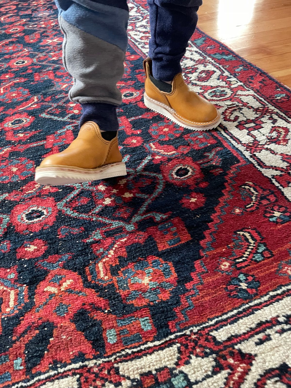 Photo by FrankLeeFineLeathers on October 1, 2023 of the Wesco Romeo in Maryam “ banana” horsebutt, Law shrunken bison, buckskin lined.