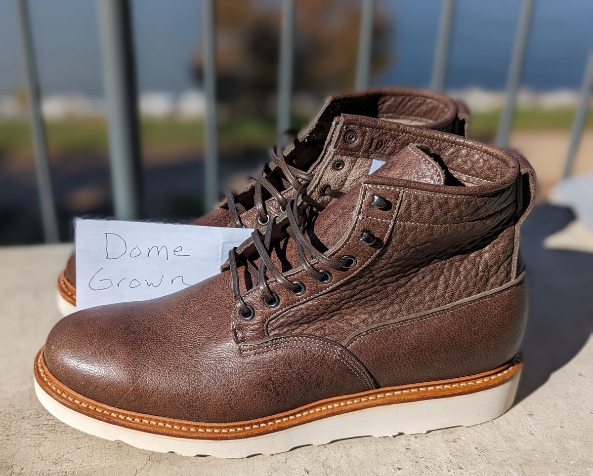 Photo by ento28 on November 4, 2023 of the Viberg Scout Boot in C.F. Stead Fog Waxed Veldt.