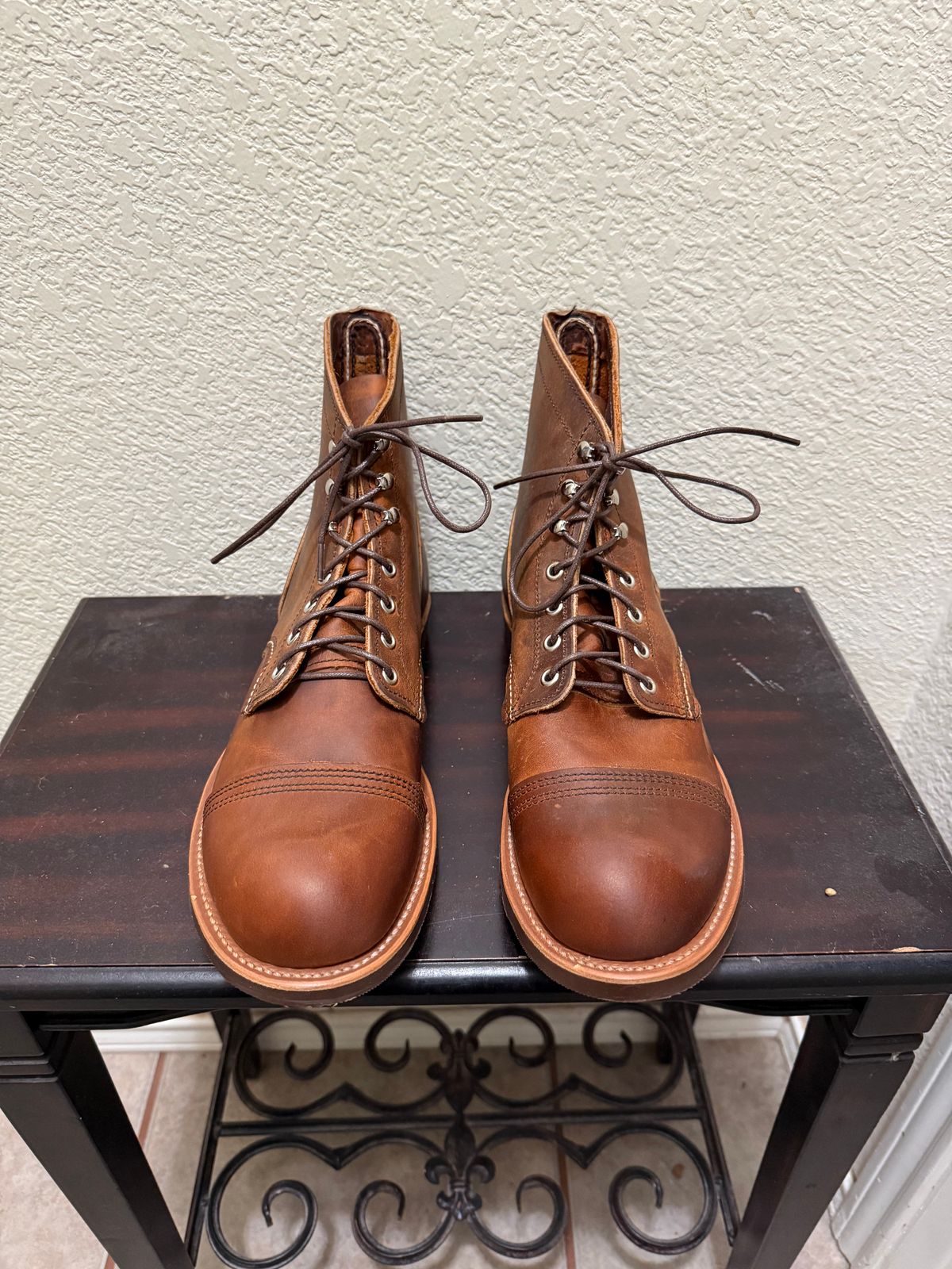 Photo by Smittysan on April 21, 2026 of the Red Wing Iron Ranger in S.B. Foot Copper Rough and Tough.