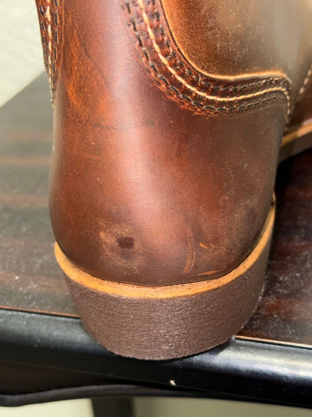 Photo by Smittysan on April 21, 2026 of the Red Wing Iron Ranger in S.B. Foot Copper Rough and Tough.