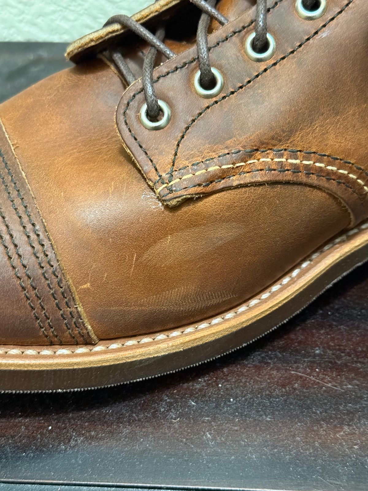 Photo by Smittysan on April 21, 2026 of the Red Wing Iron Ranger in S.B. Foot Copper Rough and Tough.