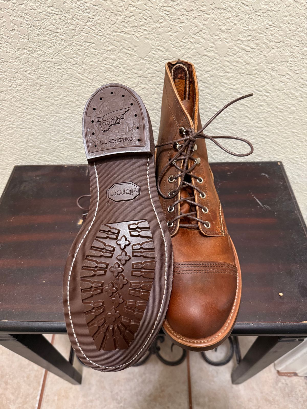 Photo by Smittysan on April 21, 2026 of the Red Wing Iron Ranger in S.B. Foot Copper Rough and Tough.