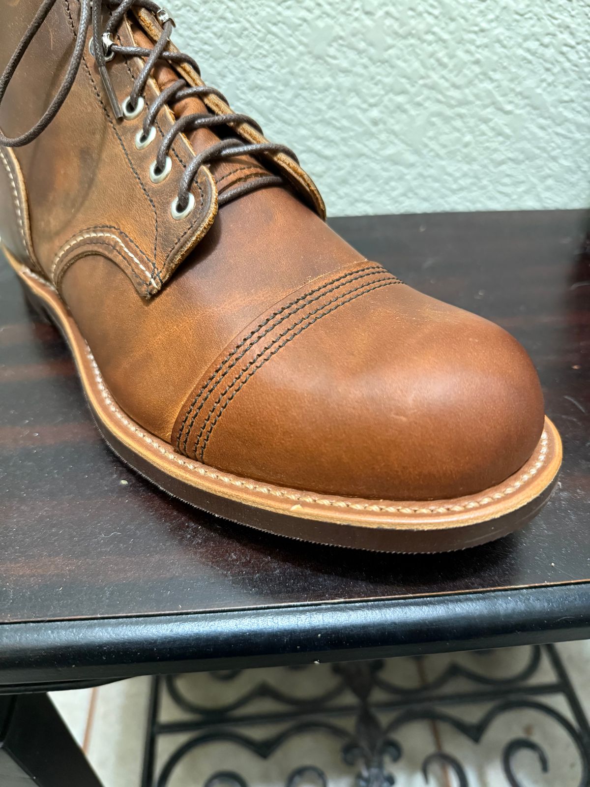 Photo by Smittysan on April 21, 2026 of the Red Wing Iron Ranger in S.B. Foot Copper Rough and Tough.