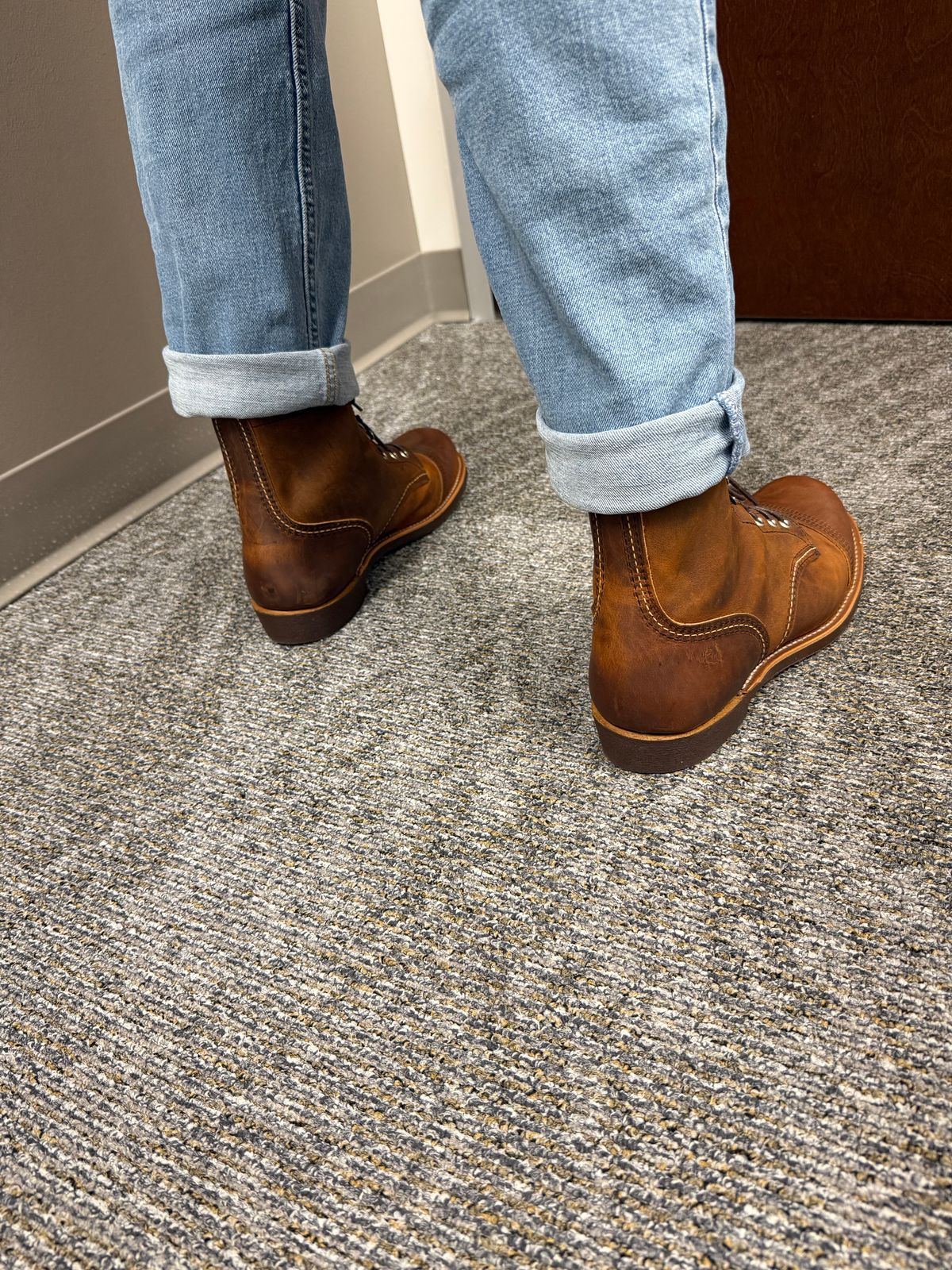 Photo by Smittysan on April 22, 2026 of the Red Wing Iron Ranger in S.B. Foot Copper Rough and Tough.