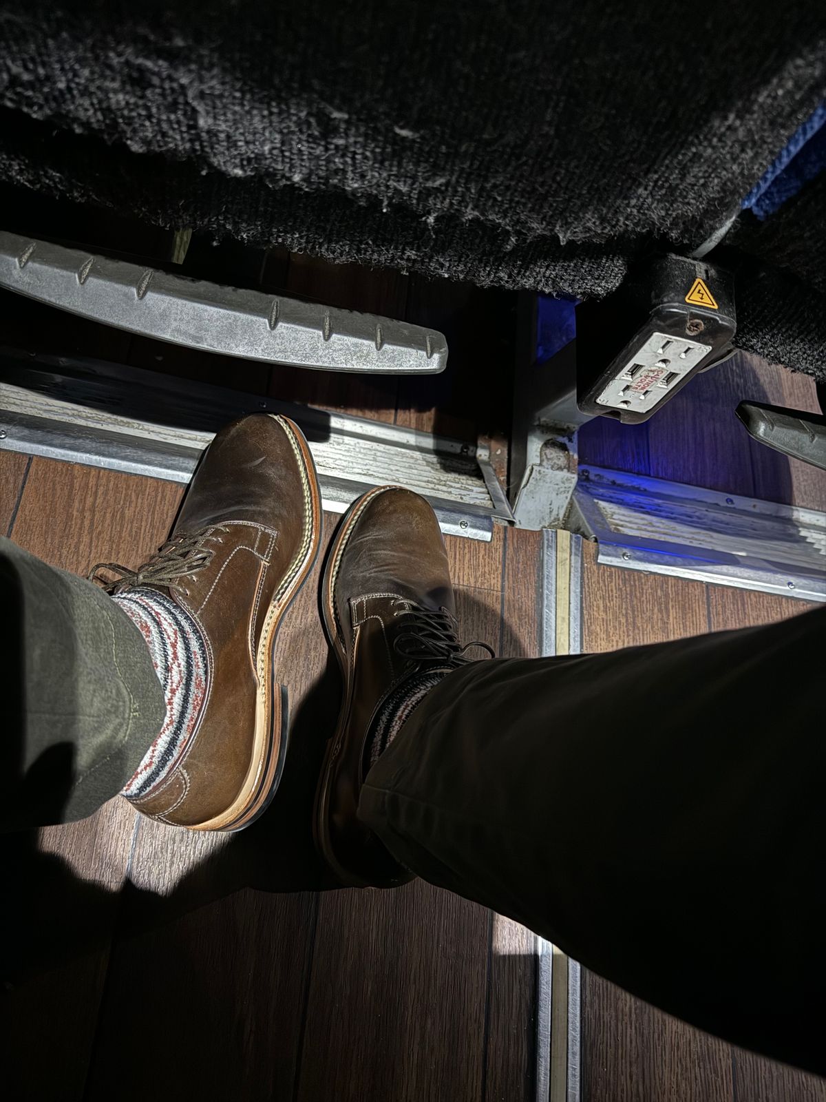 Photo by jinwoo on October 11, 2023 of the Viberg Derby Shoe in Horween Dark Cognac Shell Cordovan.