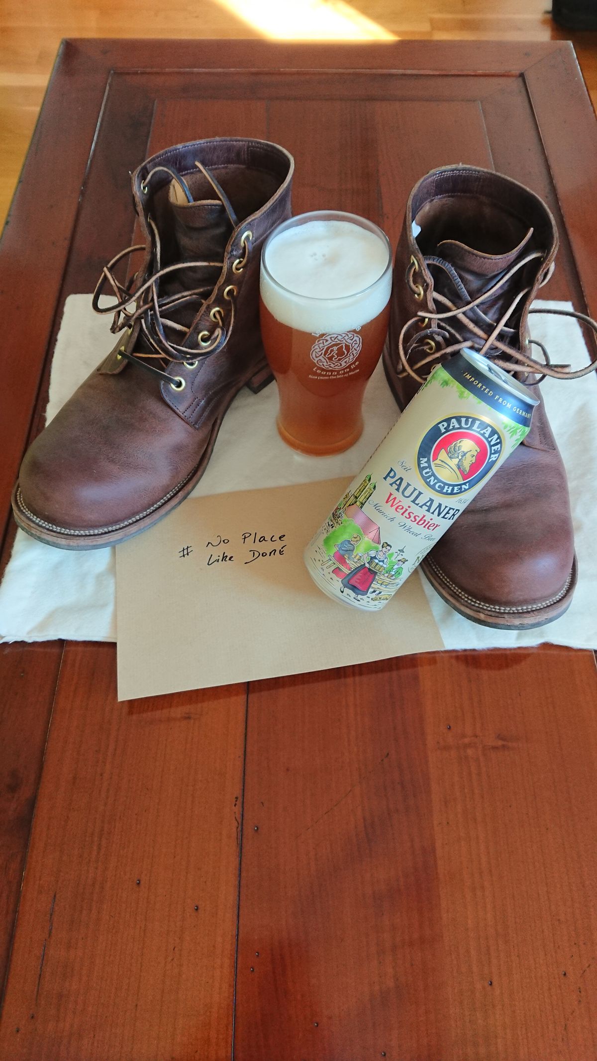 Photo by sowakichi on November 1, 2022 of the Viberg Service Boot in Horween Rowdy Dachshund.
