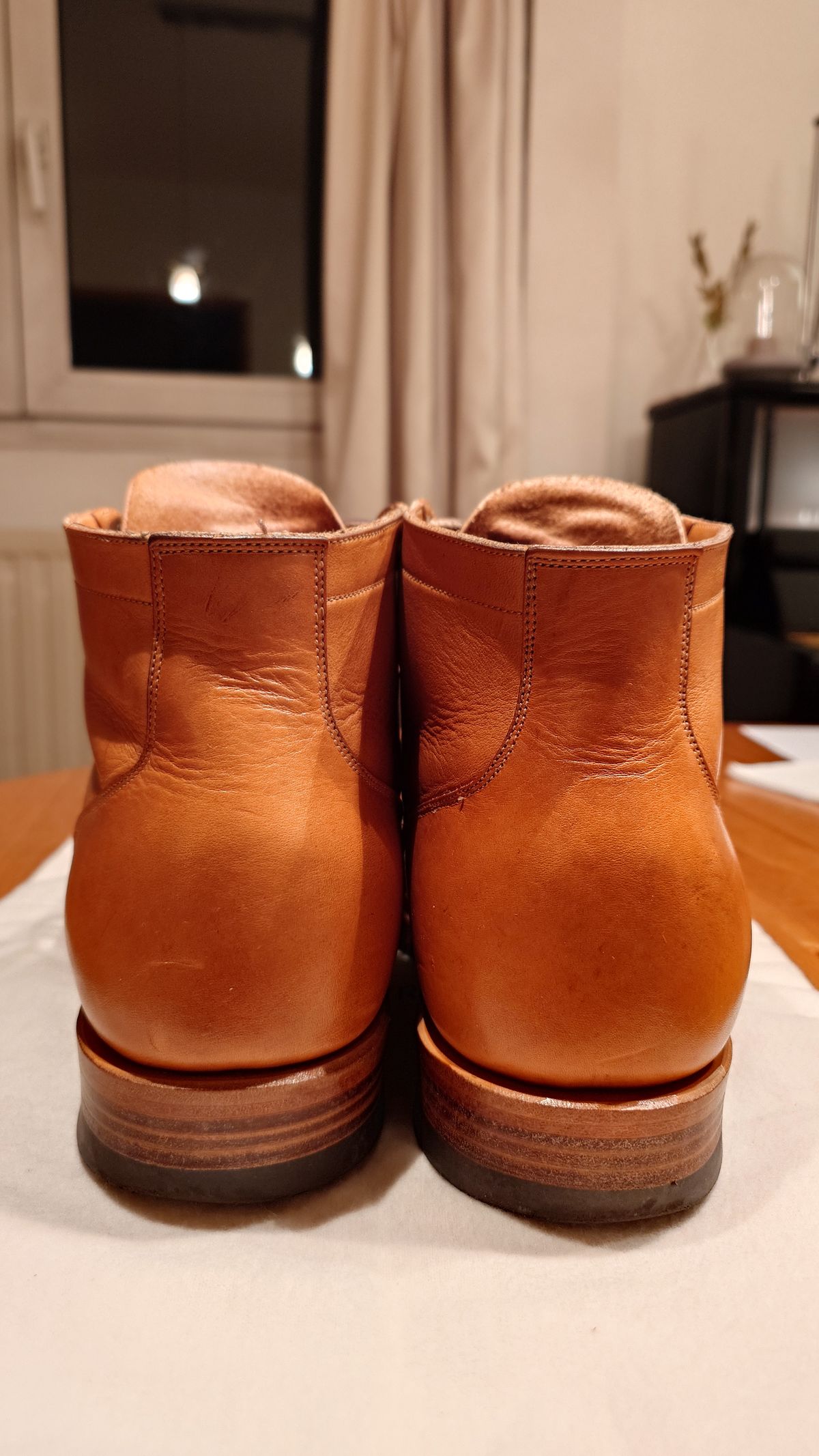 Photo by sowakichi on December 2, 2024 of the Viberg Service Boot in Horween Natural Wooly Chromexcel.