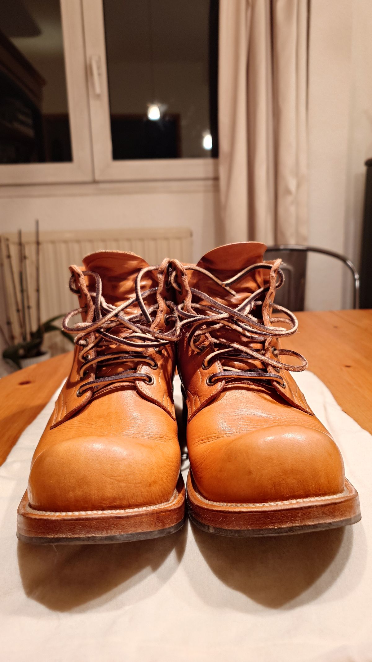 Photo by sowakichi on December 2, 2024 of the Viberg Service Boot in Horween Natural Wooly Chromexcel.