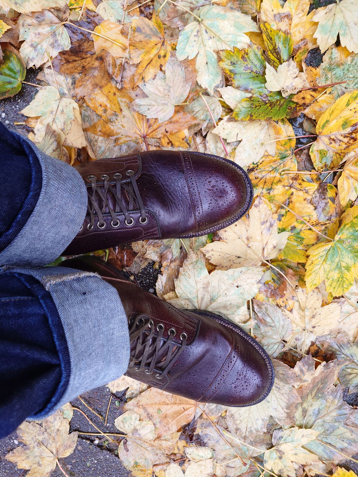 Photo by sowakichi on November 4, 2023 of the Viberg Service Boot in Shinki Dark Brown Oiled Horsebutt.