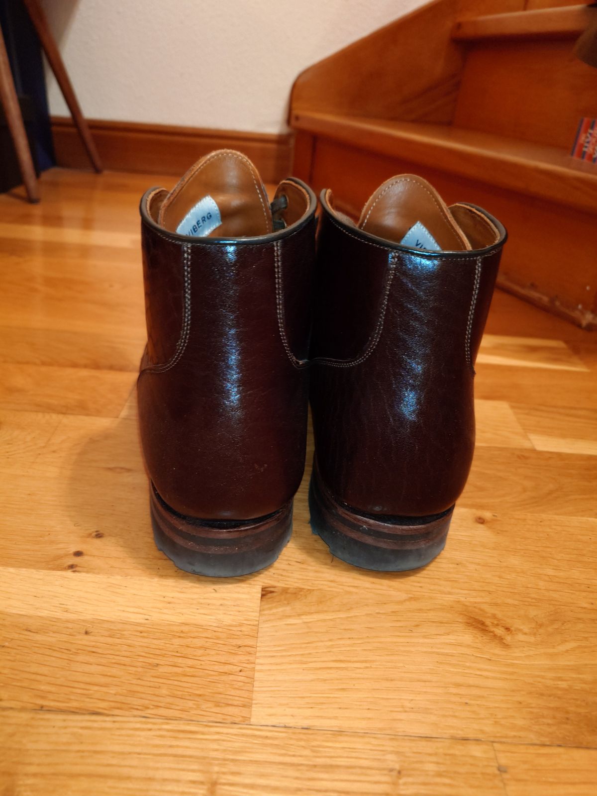 Photo by sowakichi on December 5, 2023 of the Viberg Service Boot in Shinki Dark Brown Oiled Horsebutt.